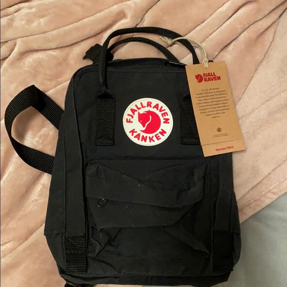 Fjallraven Kanken Black Mini Backpack